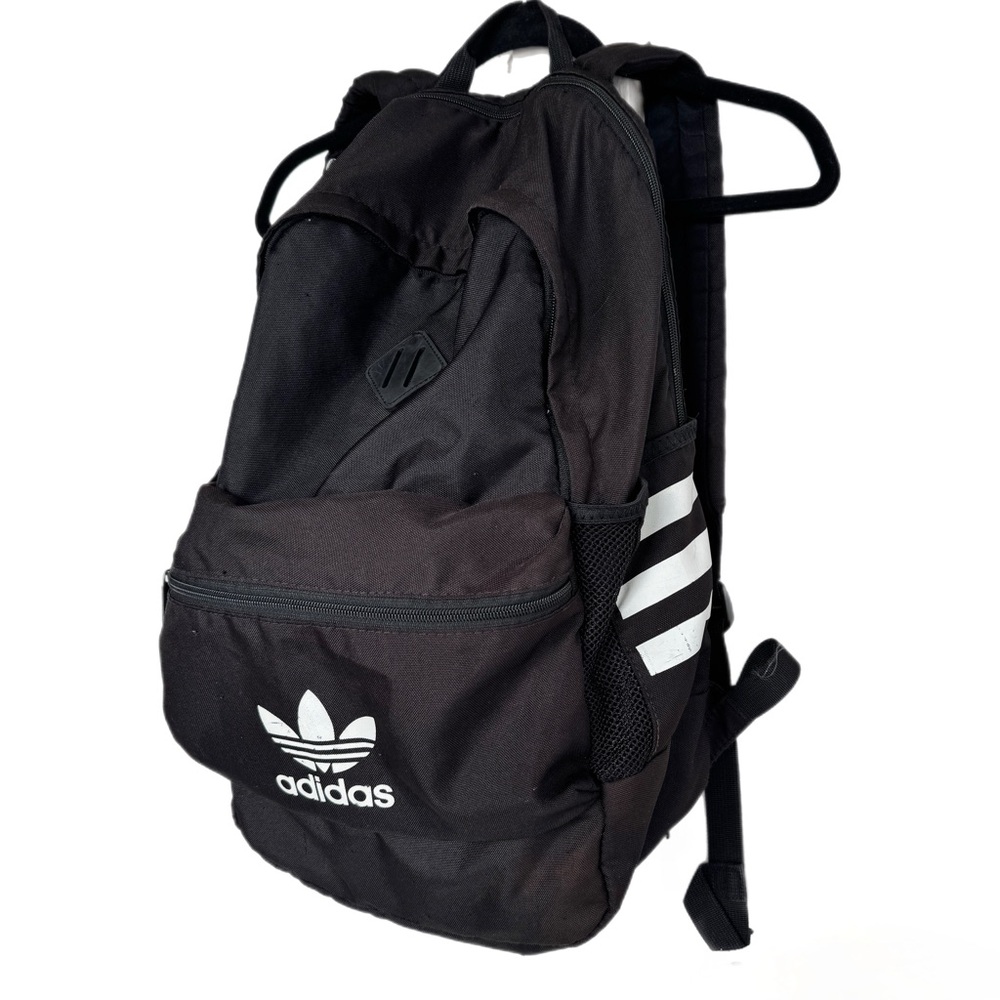 Adidas Black and White Backpack